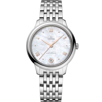 Omega De Ville Prestige 34 mm, Stahl mit Stahlarmband 434.10.34.20.05.001