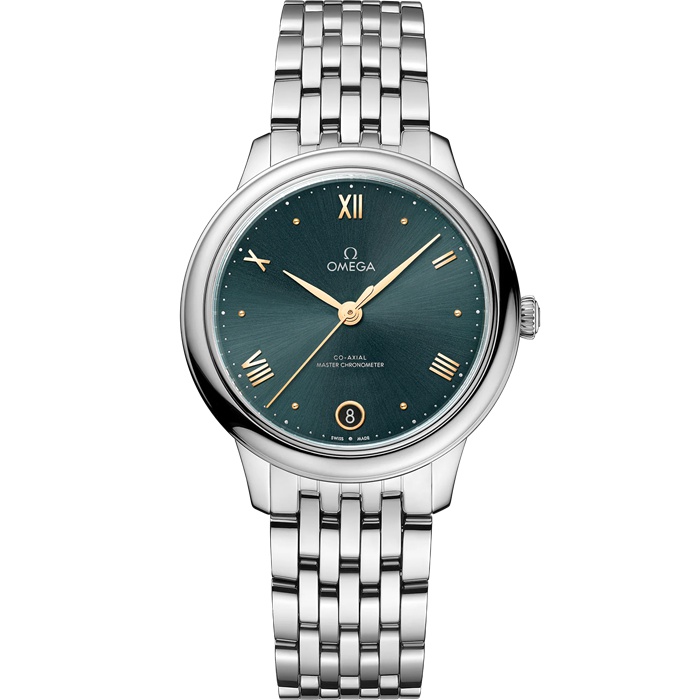 Omega De Ville Prestige 34 mm, Stahl mit Stahlarmband 434.10.34.20.10.001