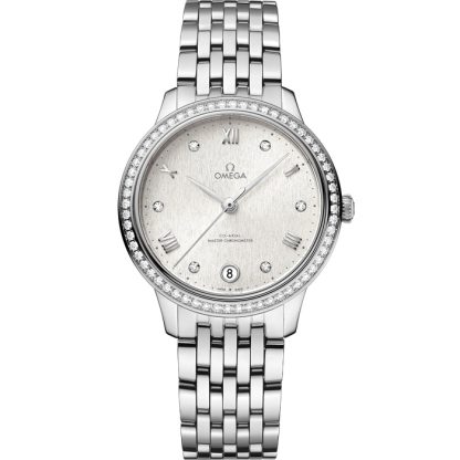 Omega De Ville Prestige 34 mm, Stahl mit Stahlarmband 434.15.34.20.52.001
