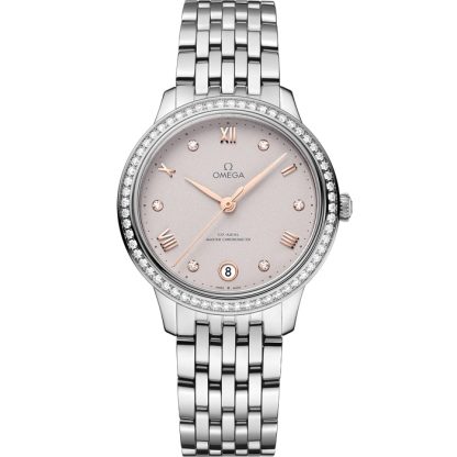 Omega De Ville Prestige 34 mm, Stahl mit Stahlarmband 434.15.34.20.52.002