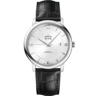 Omega De Ville Prestige 39,5 mm, Stahl mit Lederarmband 424.13.40.20.02.001