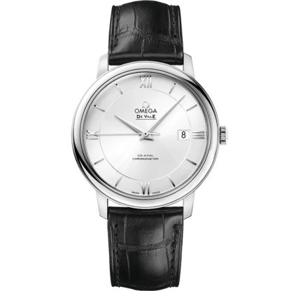 Omega De Ville Prestige 39,5 mm, Stahl mit Lederarmband 424.13.40.20.02.001