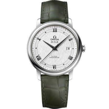 Omega De Ville Prestige 39,5 mm, Stahl mit Lederarmband 424.13.40.20.02.006