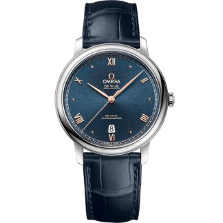 Omega De Ville Prestige 39,5 mm, Stahl mit Lederarmband 424.13.40.20.03.004