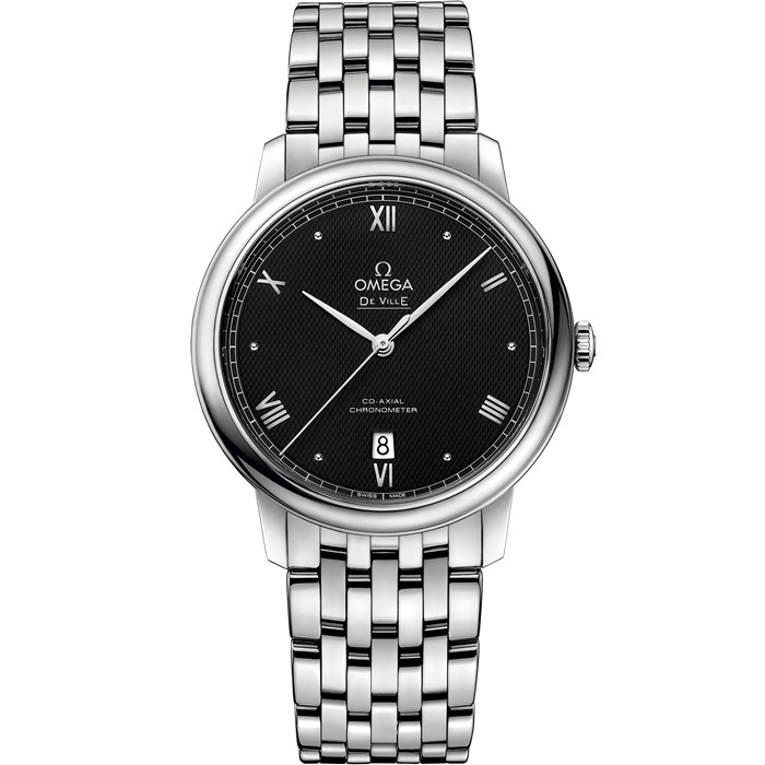 Omega De Ville Prestige 39,5 mm, Stahl mit Stahlarmband 424.10.40.20.01.002