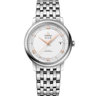 Omega De Ville Prestige 39,5 mm, Stahl mit Stahlarmband 424.10.40.20.02.002