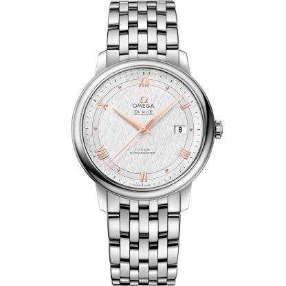 Omega De Ville Prestige 39,5 mm, Stahl mit Stahlarmband 424.10.40.20.02.004