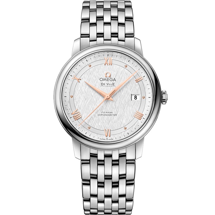 Omega De Ville Prestige 39,5 mm, Stahl mit Stahlarmband 424.10.40.20.02.004