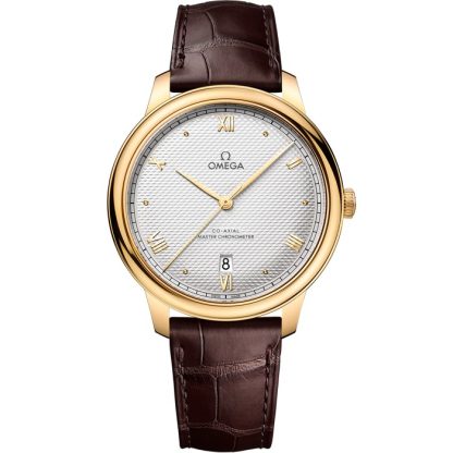 Omega De Ville Prestige 40 mm, Gelbgold mit Lederarmband 434.53.40.20.02.002