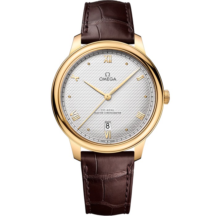 Omega De Ville Prestige 40 mm, Gelbgold mit Lederarmband 434.53.40.20.02.002