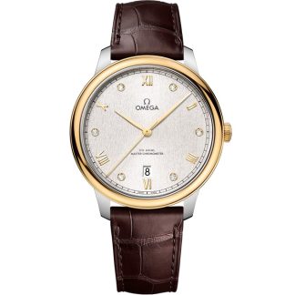 Omega De Ville Prestige 40 mm, Stahl - Gelbgold mit Lederarmband 434.23.40.20.52.001