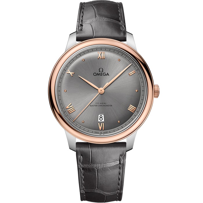 Omega De Ville Prestige 40 mm, Stahl - Sedna™-Gold mit Lederarmband 434.23.40.20.06.001