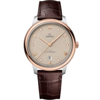 Omega De Ville Prestige 40 mm, Stahl - Sedna™-Gold mit Lederarmband 434.23.40.20.59.001