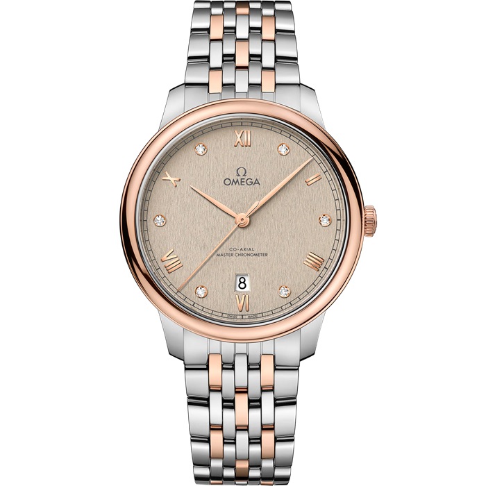 Omega De Ville Prestige 40 mm, Stahl - Sedna™-Gold mit Stahl- und Sedna™-Goldband 434.20.40.20.59.001
