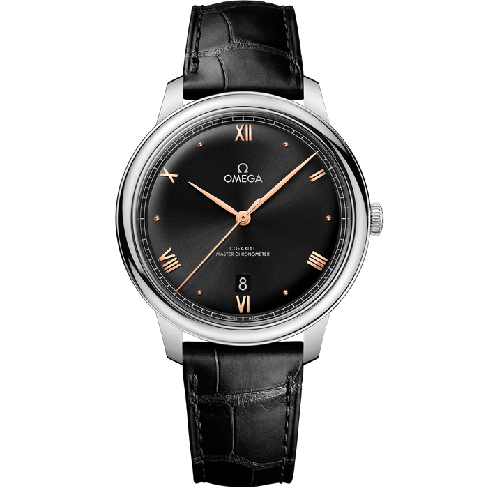 Omega De Ville Prestige 40 mm, Stahl mit Lederarmband 434.13.40.20.01.001
