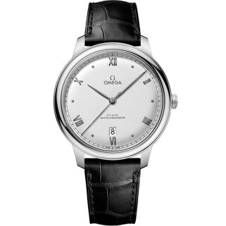 Omega De Ville Prestige 40 mm, Stahl mit Lederarmband 434.13.40.20.02.001