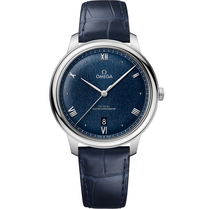 Omega De Ville Prestige 40 mm, Stahl mit Lederarmband 434.13.40.20.03.001
