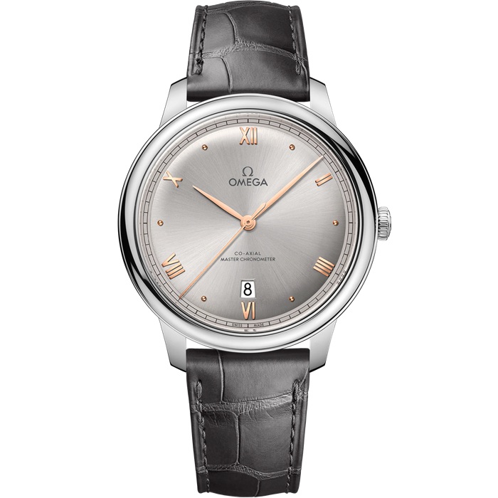 Omega De Ville Prestige 40 mm, Stahl mit Lederarmband 434.13.40.20.06.001