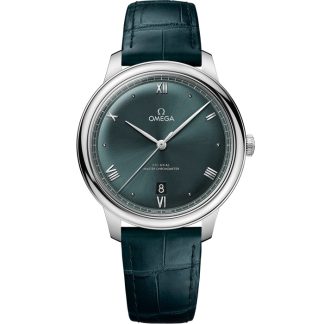 Omega De Ville Prestige 40 mm, Stahl mit Lederarmband 434.13.40.20.10.001