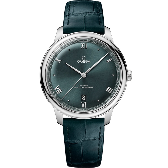 Omega De Ville Prestige 40 mm, Stahl mit Lederarmband 434.13.40.20.10.001