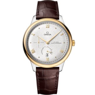 Omega De Ville Prestige 41 mm, Stahl - Gelbgold mit Lederarmband 434.23.41.21.02.001