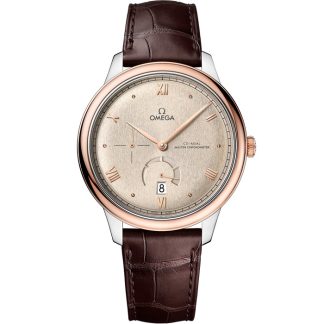 Omega De Ville Prestige 41 mm, Stahl - Sedna™-Gold mit Lederarmband 434.23.41.21.09.001