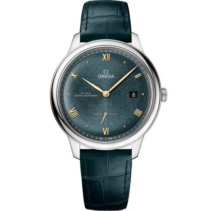 Omega De Ville Prestige 41 mm, Stahl mit Lederarmband 434.13.41.20.10.001