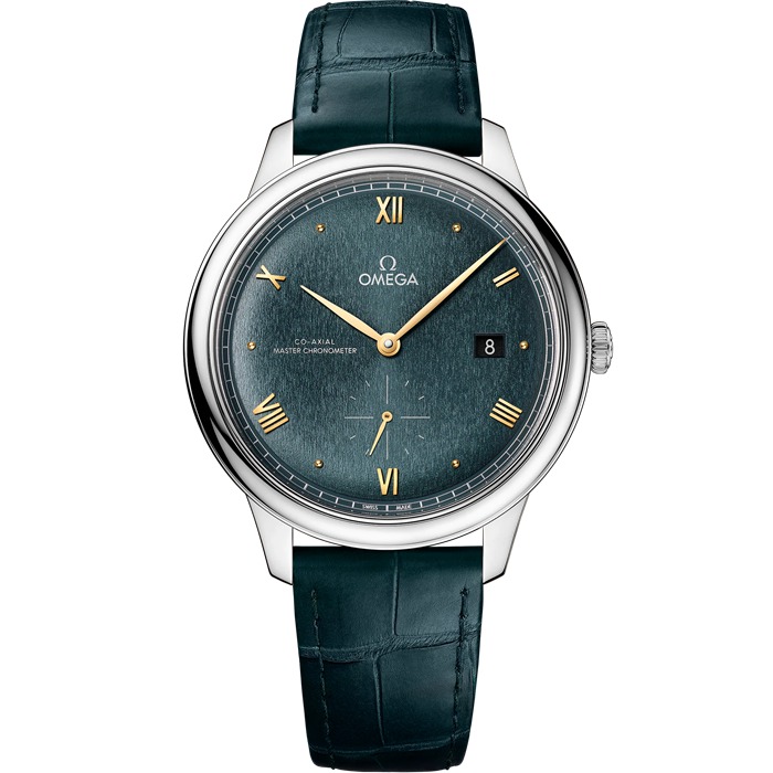 Omega De Ville Prestige 41 mm, Stahl mit Lederarmband 434.13.41.20.10.001