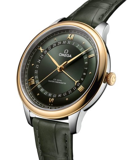 Omega De Ville Prestige 42 mm, Stahl - Gelbgold mit Alligator 434.23.42.22.10.001 – Bild 3