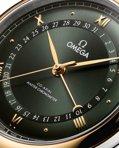 Omega De Ville Prestige 42 mm, Stahl - Gelbgold mit Alligator 434.23.42.22.10.001 – Bild 4
