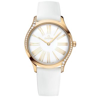 Omega De Ville Trésor 36 mm, Moonshine™-Gold mit Kautschukband 428.57.36.60.04.001