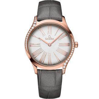 Omega De Ville Trésor 36 mm, Sedna™-Gold mit Lederarmband 428.58.36.60.02.001