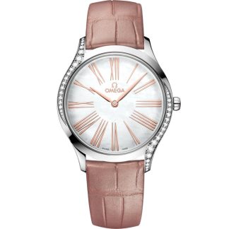 Omega De Ville Trésor 36 mm, Stahl mit Lederarmband 428.18.36.60.05.002