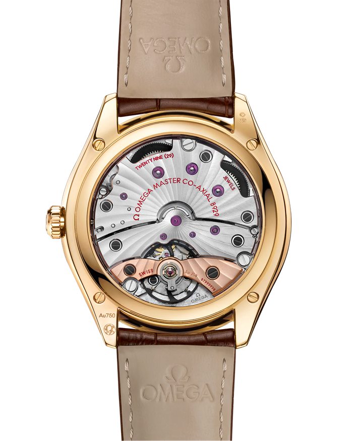 Omega De Ville Trésor 40 mm, Gelbgold mit Lederarmband 435.53.40.21.09.001 – Bild 2