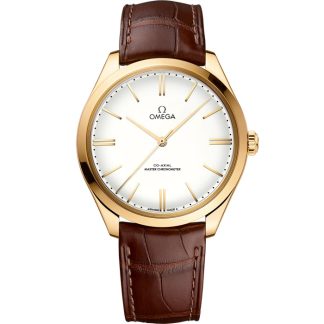 Omega De Ville Trésor 40 mm, Gelbgold mit Lederarmband 435.53.40.21.09.001