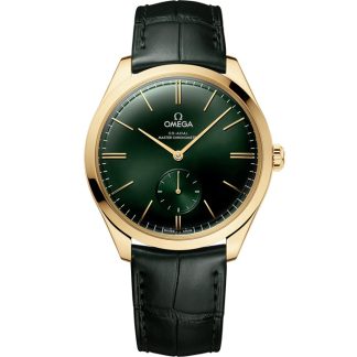 Omega De Ville Trésor 40 mm, Gelbgold mit Lederarmband 435.53.40.21.10.001