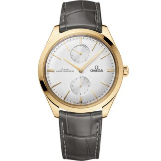 Omega De Ville Trésor 40 mm, Gelbgold mit Lederarmband 435.53.40.22.02.001