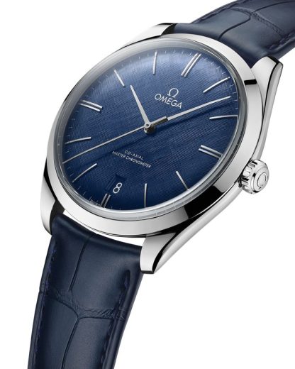Omega De Ville Trésor 40 mm, Stahl mit Lederarmband 435.13.40.21.03.001 – Bild 4