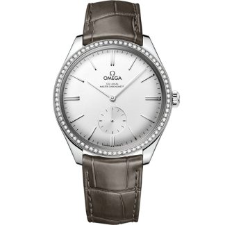 Omega De Ville Trésor 40 mm, Stahl mit Lederarmband 435.18.40.21.02.002