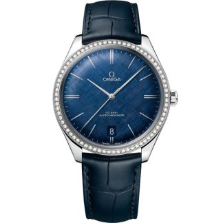 Omega De Ville Trésor 40 mm, Stahl mit Lederarmband 435.18.40.21.03.001