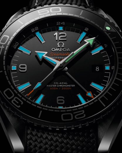 Omega Deep Black Seamaster Planet Ocean 600M 45,5 mm, Schwarze Keramik mit Kautschukband 215.92.46.22.01.001 – Bild 3
