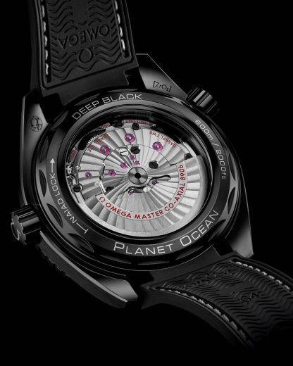 Omega Deep Black Seamaster Planet Ocean 600M 45,5 mm, Schwarze Keramik mit Kautschukband 215.92.46.22.01.001 – Bild 4