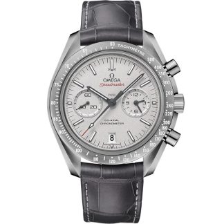 Omega Grey Side of the Moon Speedmaster Dark Side of the Moon 44,25 mm, Graue Keramik mit Lederarmband mit Faltschließe 311.93.44.51.99.002