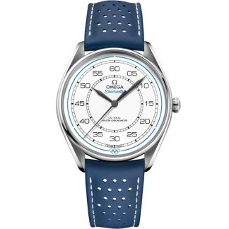 Omega Limited Edition Set Seamaster Offizieller olympischer Zeitnehmer 39,5 mm, Stahl mit Lederarmband 522.32.40.20.04.001