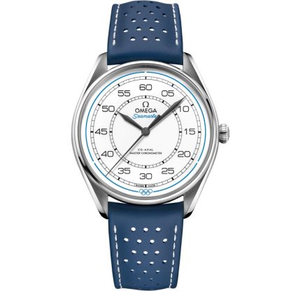Omega Limited Edition Set Seamaster Offizieller olympischer Zeitnehmer 39,5 mm, Stahl mit Lederarmband 522.32.40.20.04.001