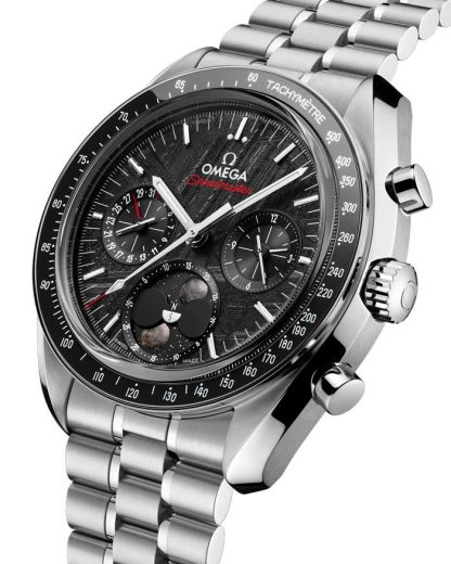 Omega Meteorite Speedmaster Mondphase 43 mm, Stahl mit Stahlarmband 304.30.43.52.01.001 – Bild 3