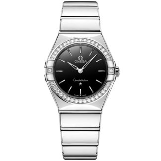 Omega Neu Constellation 28 mm, Stahl mit Stahlarmband 131.15.28.60.01.001