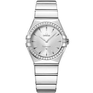 Omega Neu Constellation 28 mm, Stahl mit Stahlarmband 131.15.28.60.02.001