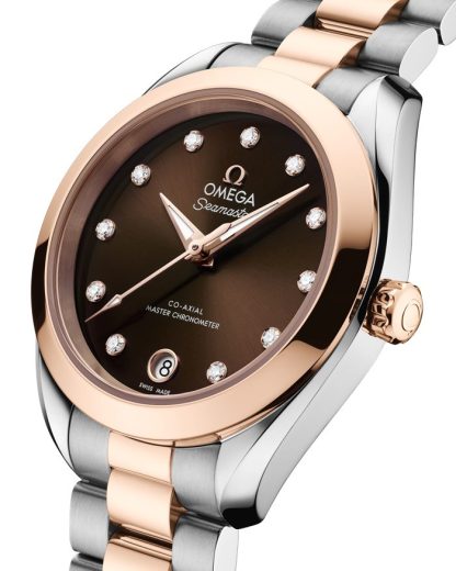 Omega Neu Seamaster Aqua Terra 150M 30 mm, Stahl - Sedna™-Gold mit Stahl- und Sedna™-Goldband 220.20.30.20.63.001 – Bild 3