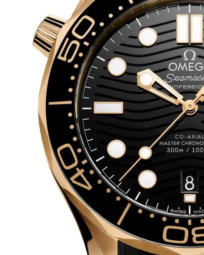 Omega Neu Seamaster Diver 300M 42 mm, Moonshine™-Gold mit Kautschukband 210.62.42.20.01.003 – Bild 3